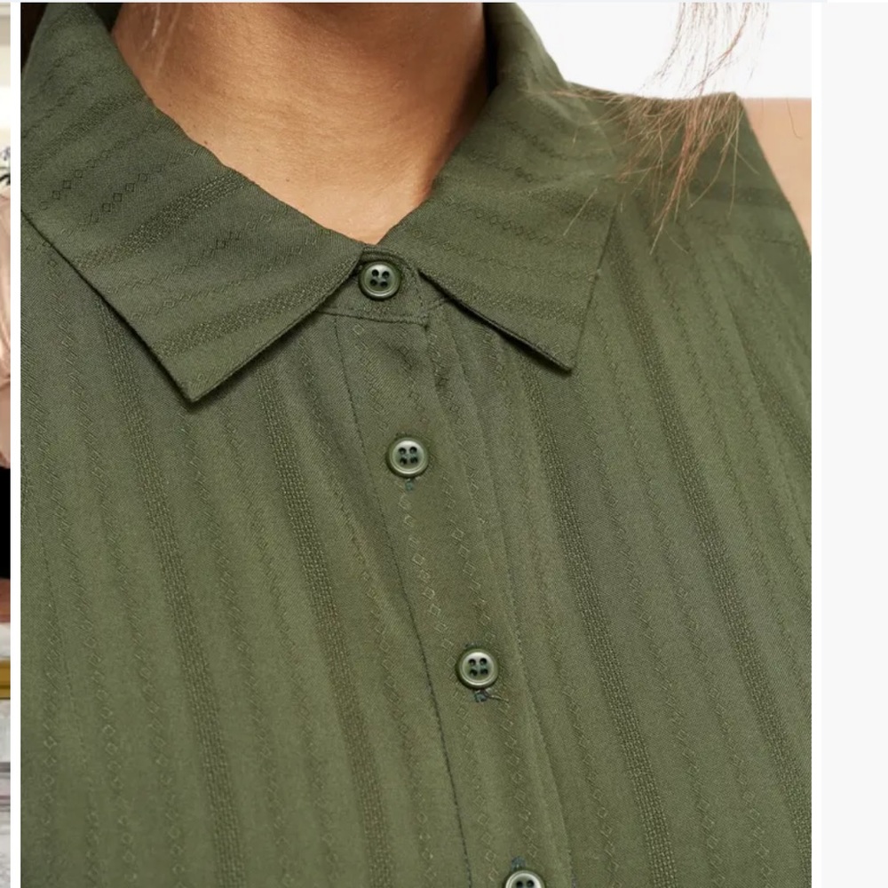 Gal Meets Glam Collection Smocked Back Shirtdress - Picture 5 of 15